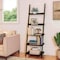 Hastings Home Leaning Ladder Bookcase, Black 225611FWV - alternate 3